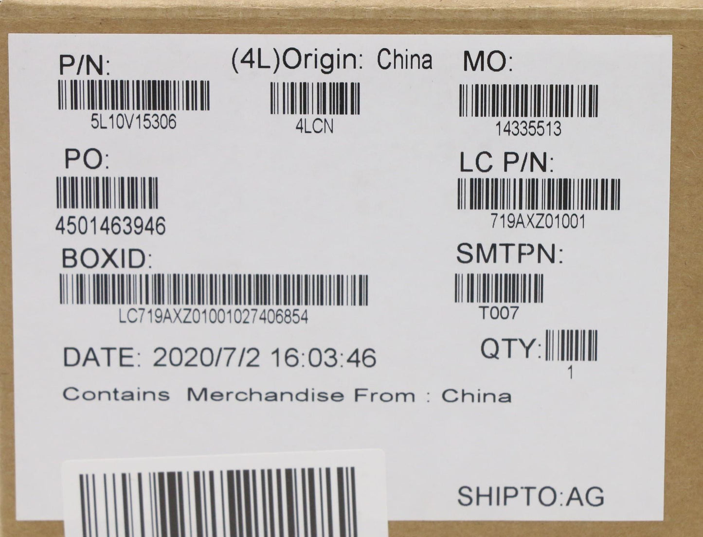Lenovo Screw Kits, Label Kits, Misc K - 5L10V15306