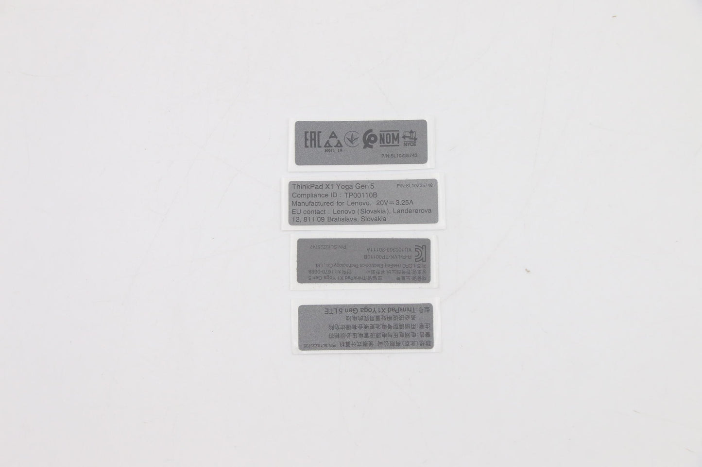 Lenovo Screw Kits, Label Kits, Misc K - 5L10V15309
