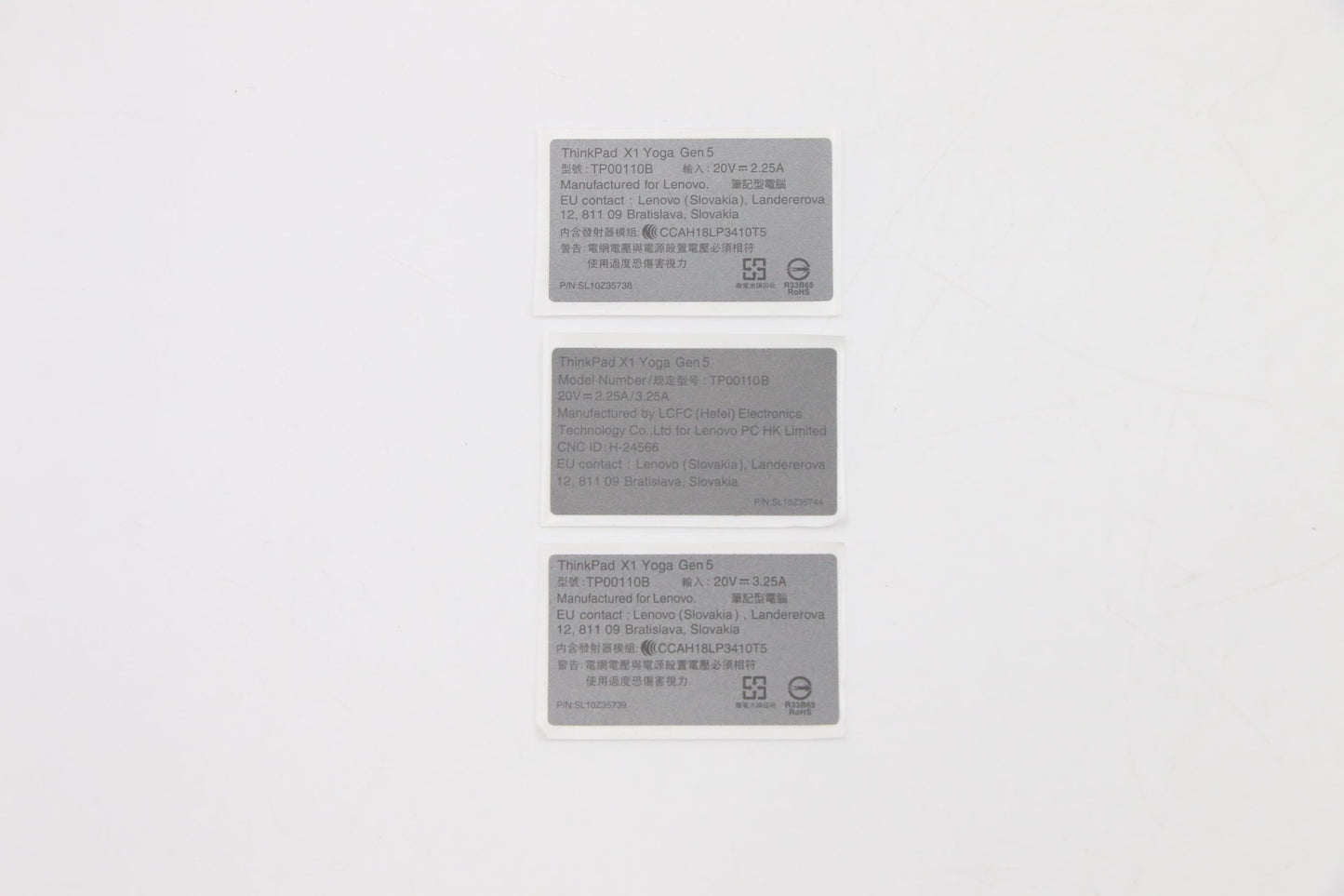 Lenovo Screw Kits, Label Kits, Misc K - 5L10V15309