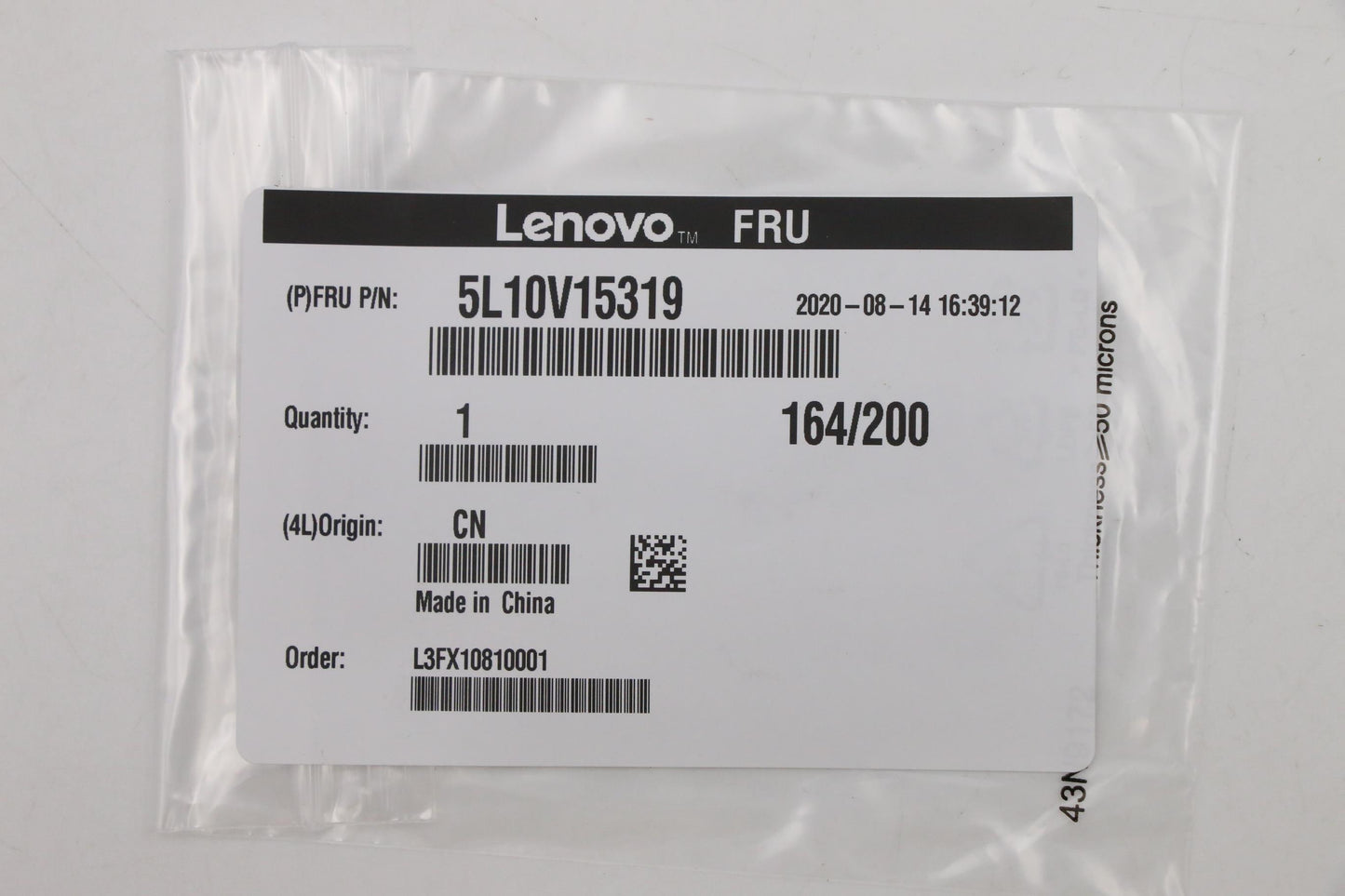 Lenovo Label Fru Label Kit For Lipc - 5L10V15319