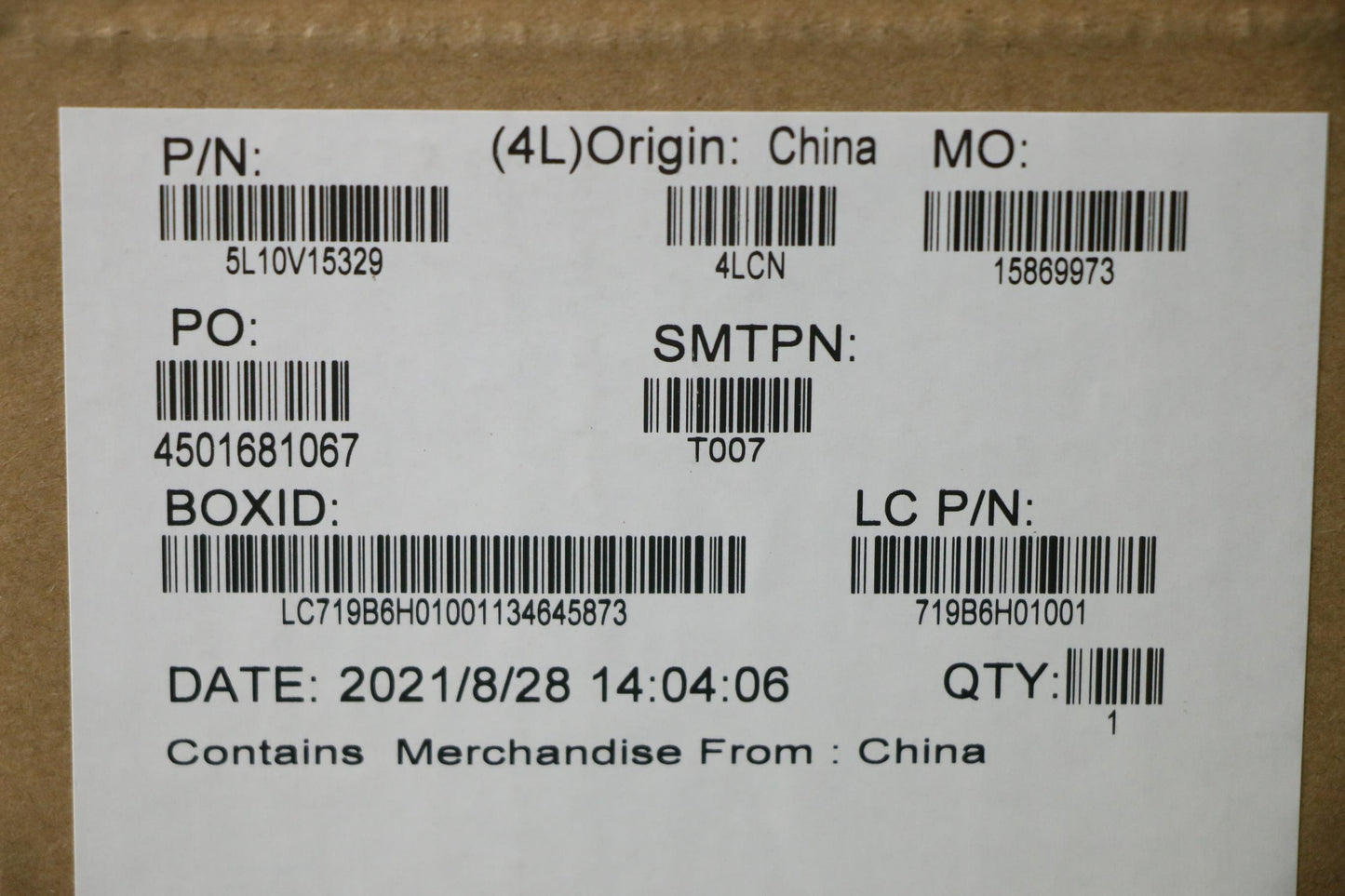 Lenovo Label Fru Label Kits - 5L10V15329