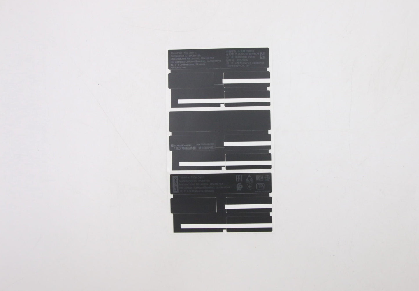 Lenovo Label Fru Label Kits - 5L10V15330