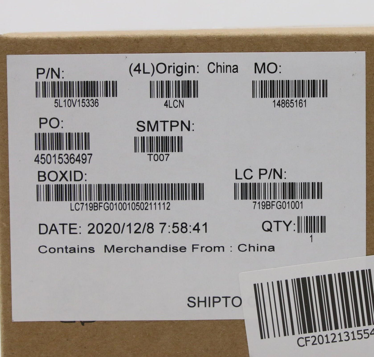 Lenovo Label Fru Geo Label, Black - 5L10V15336