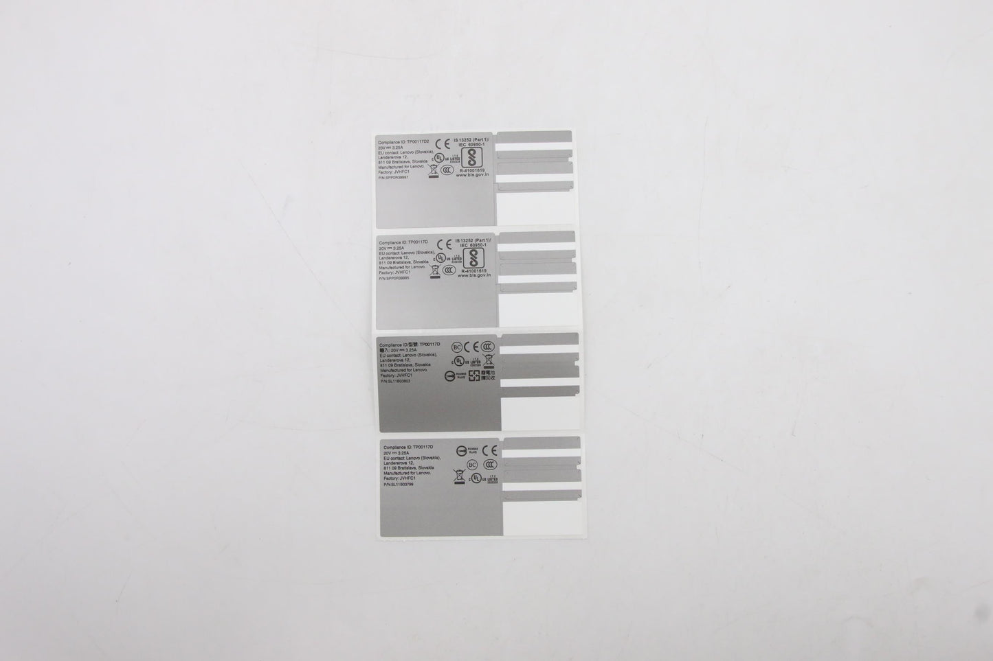 Lenovo Label Fru System Label, Silver - 5L10V15337