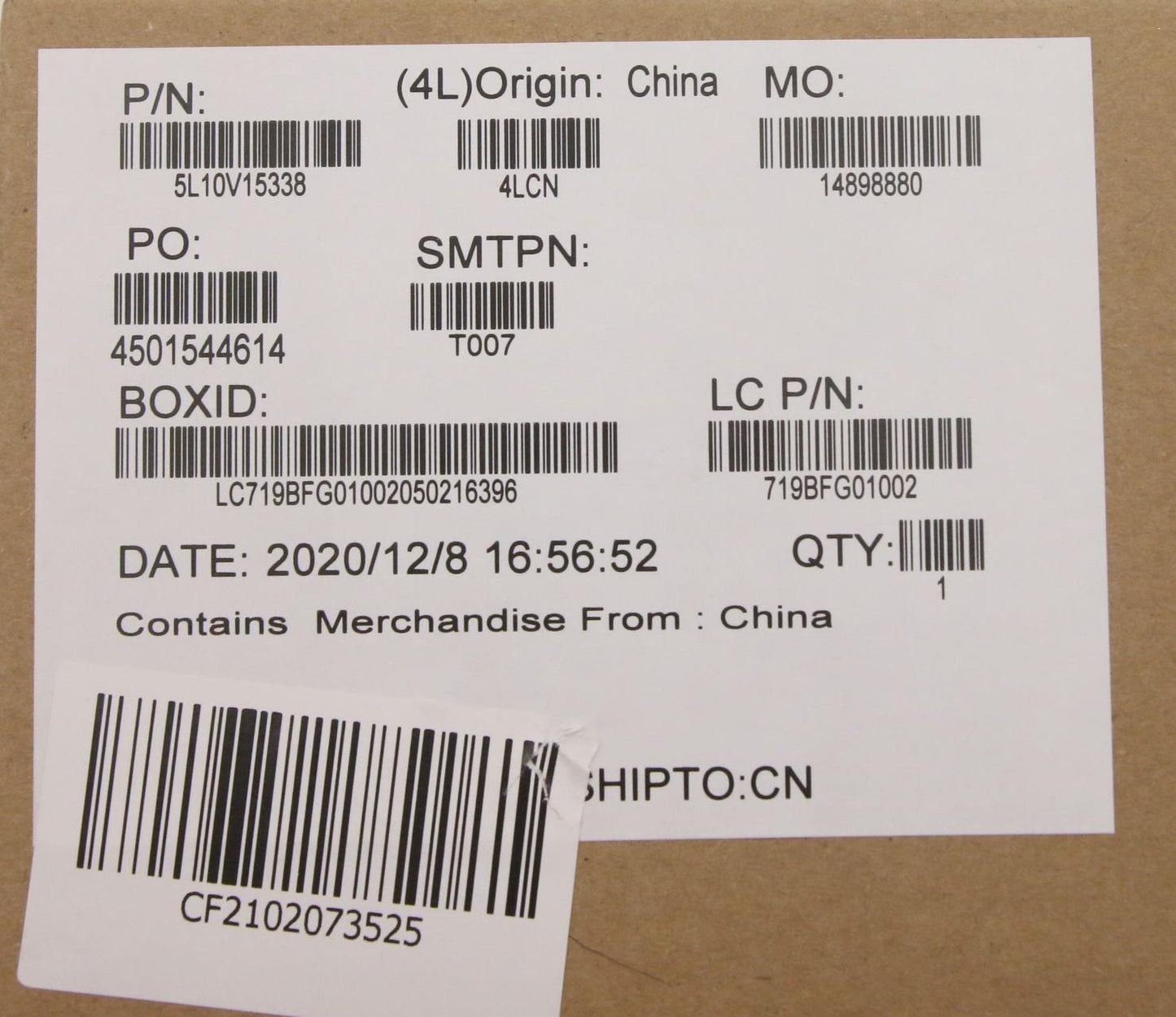 Lenovo Label Fru Geo Label, Silver - 5L10V15338