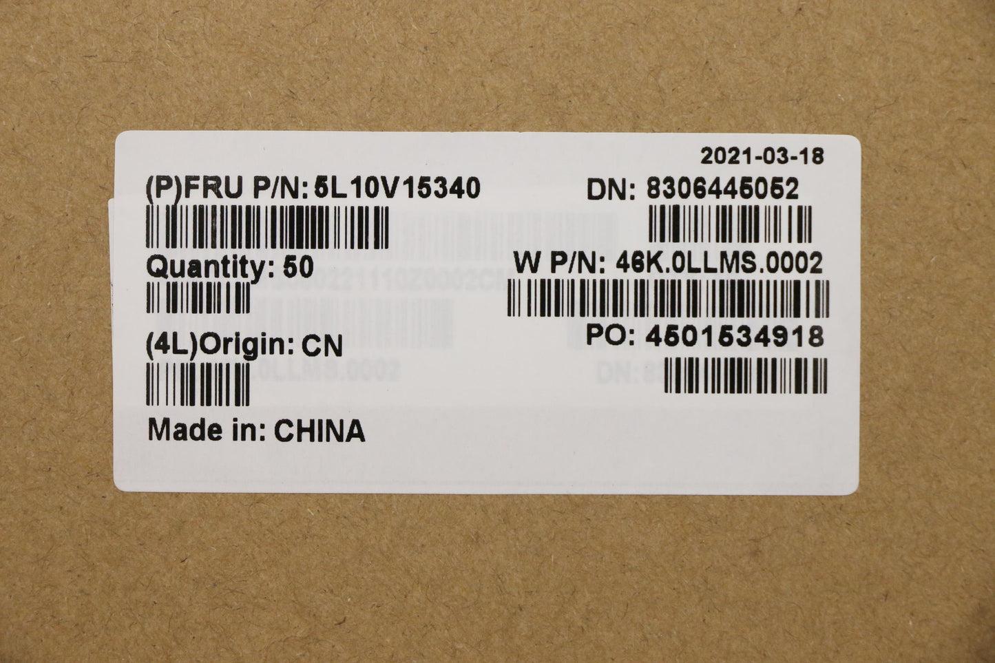 Lenovo Label Fru Label Geo Kit Silver - 5L10V15340
