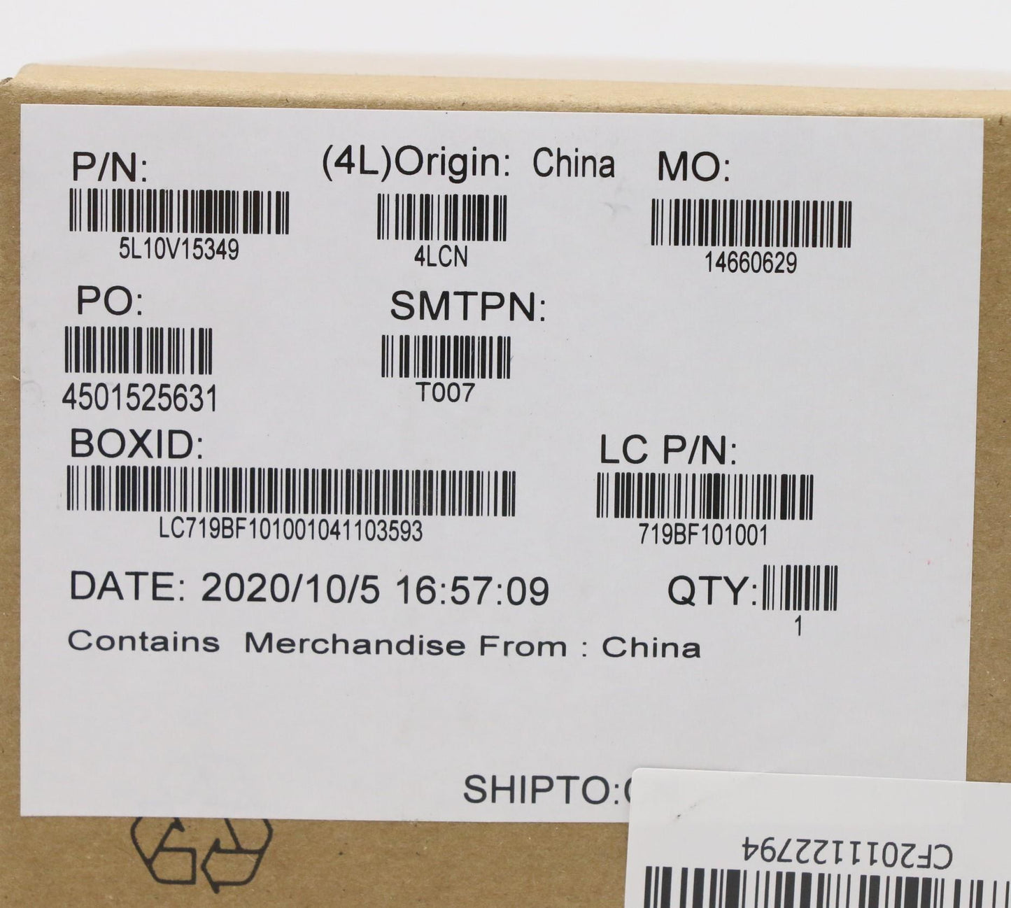 Lenovo Label Fru Label Kit - 5L10V15349