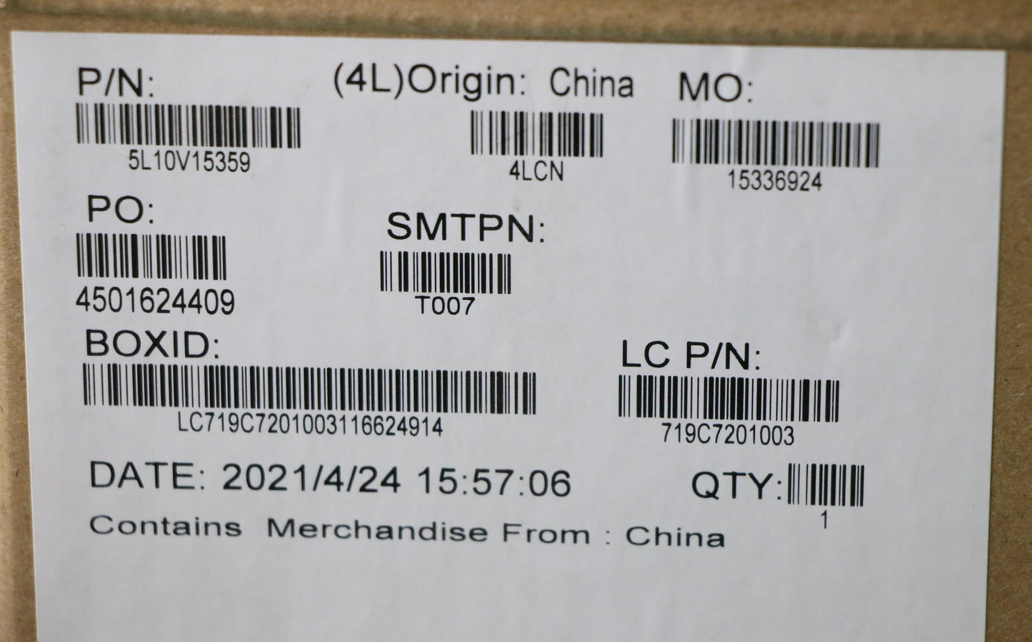 Lenovo Label Fru System Label Kit Sil - 5L10V15359