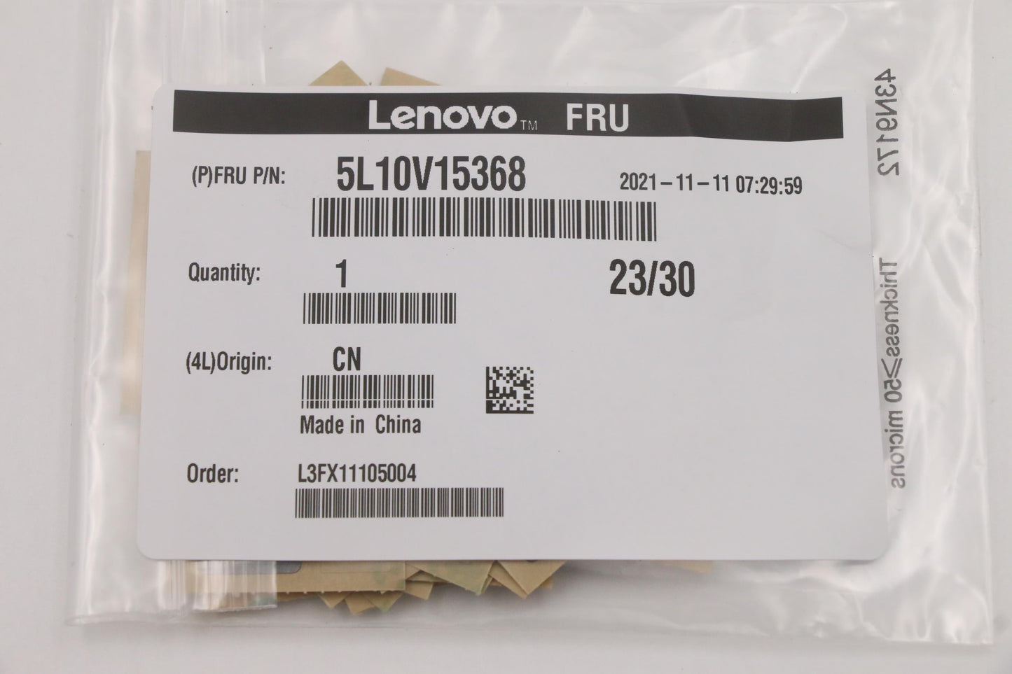 Lenovo Label Fru Label Kit For Lipc - 5L10V15368
