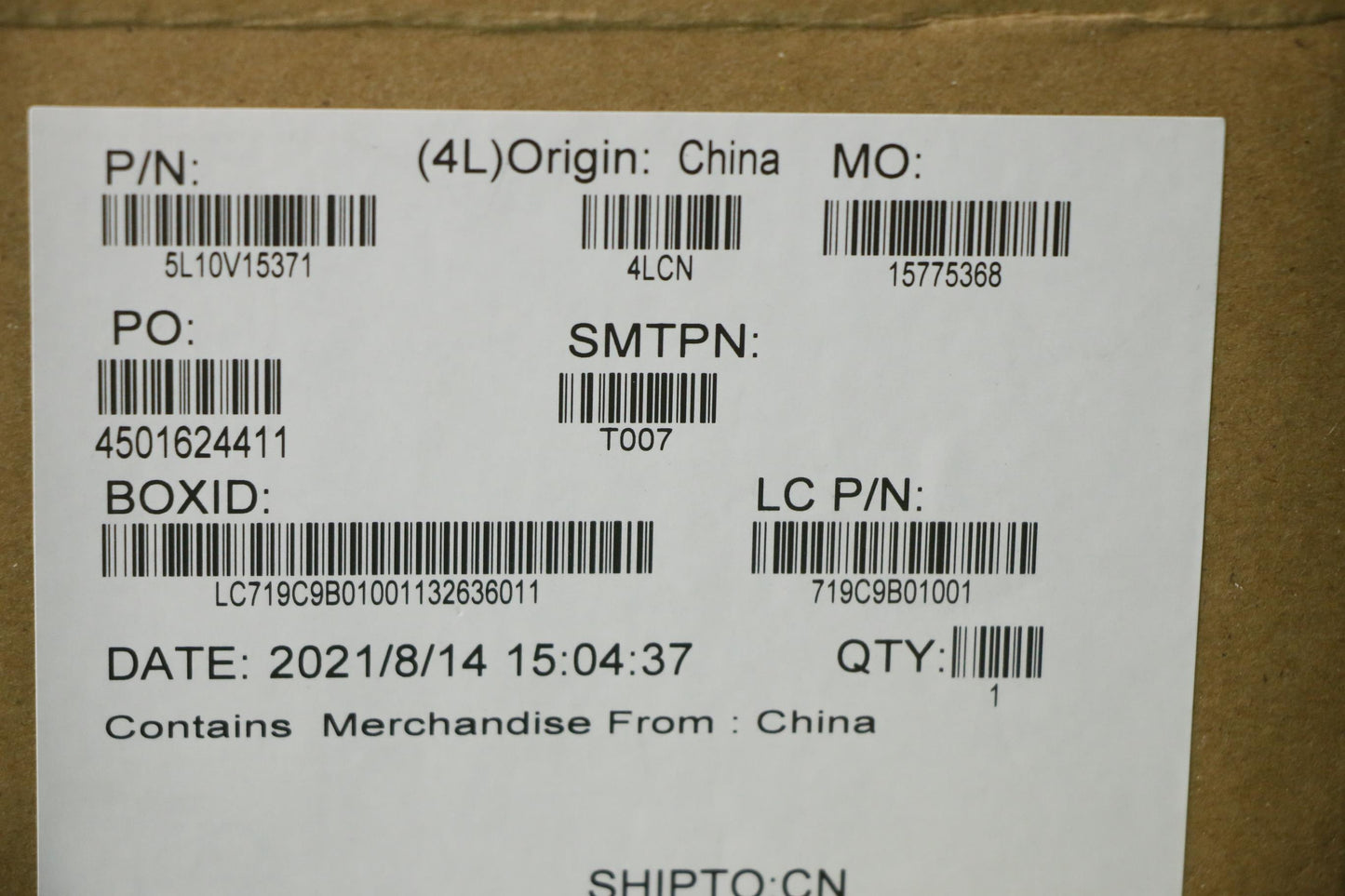 Lenovo Label Fru Label Kit - 5L10V15371