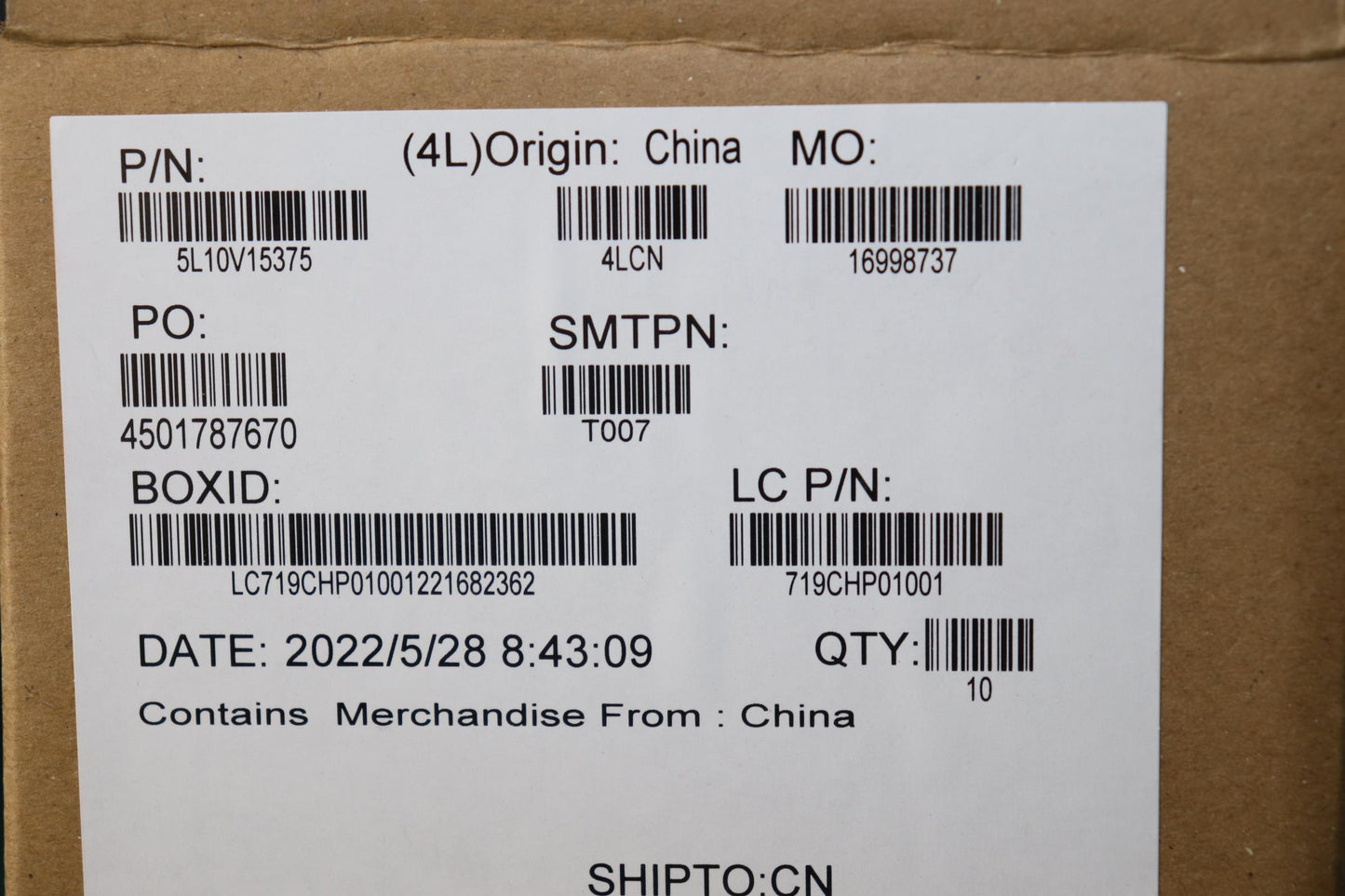 Lenovo Label Fru Label Kit For P17 Ge - 5L10V15375