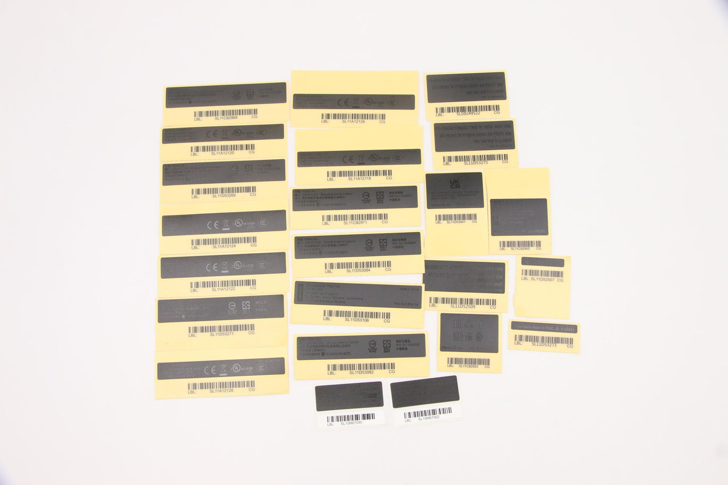 Lenovo Label Fru Label Geo Kit Black - 5L10V15376