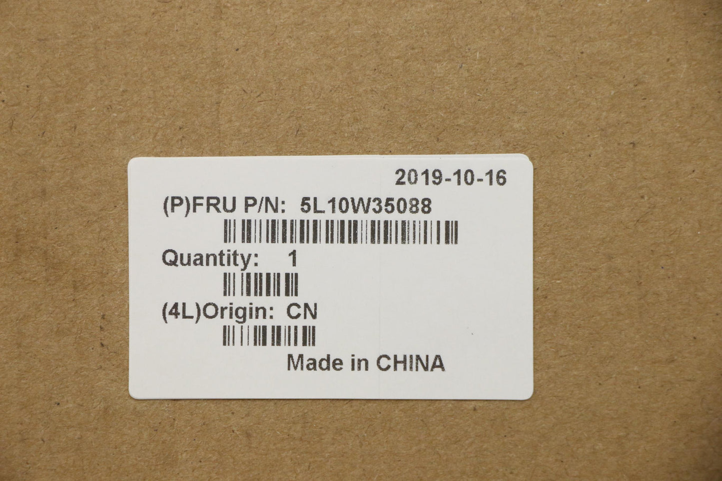 Lenovo Fru Label Kit - 5L10W35088
