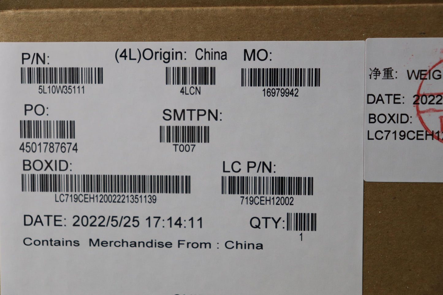 Lenovo Label Label L 20Yn For Label K - 5L10W35111