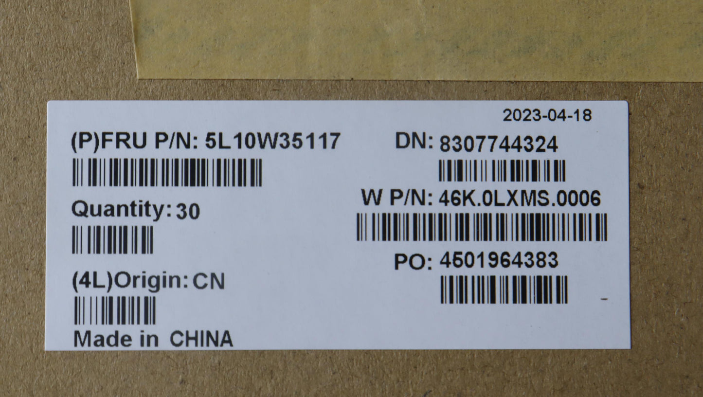 Lenovo Label Label W 20V9 Geo Kit - 5L10W35117