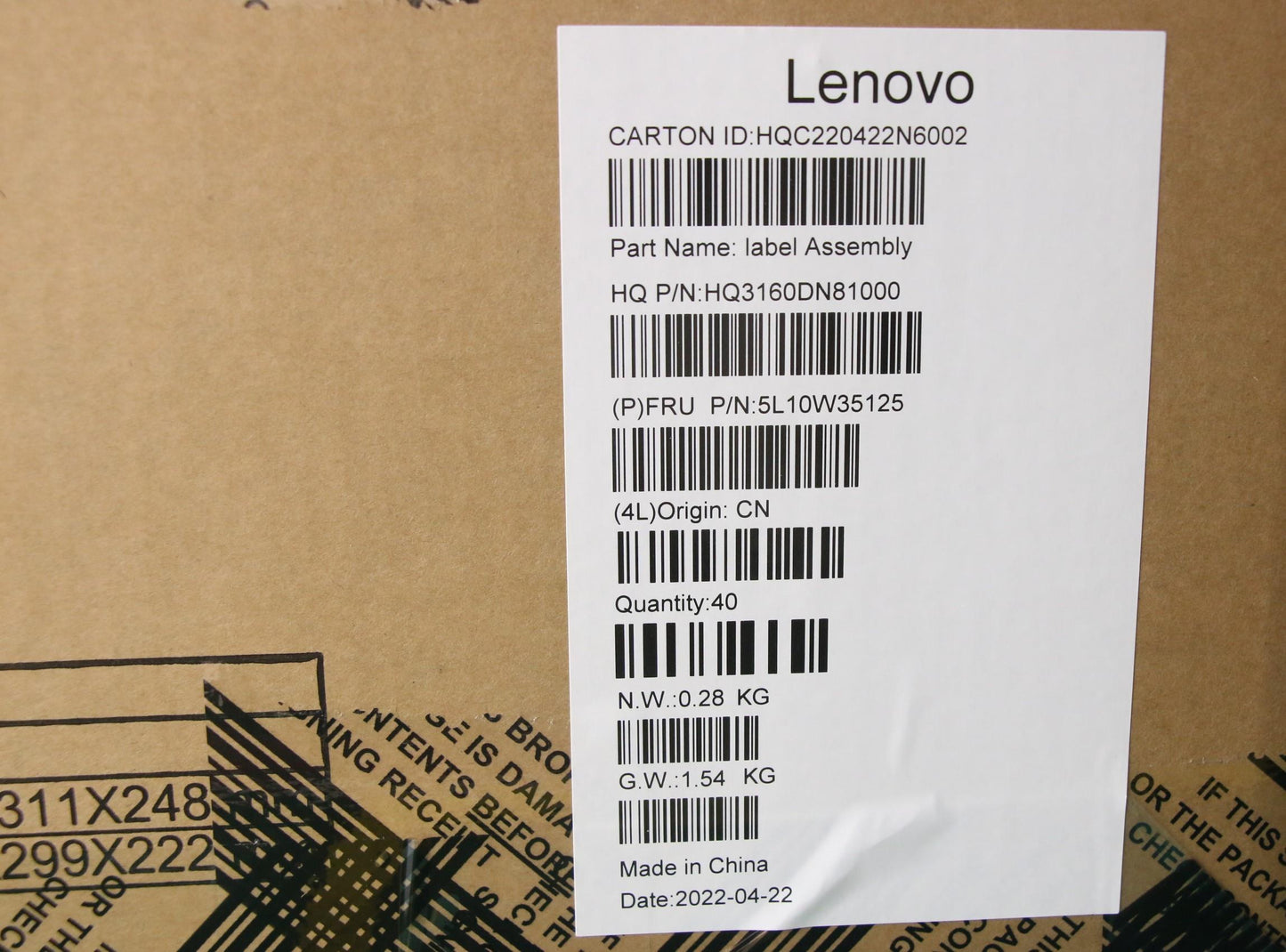 Lenovo Label Label H 21Cy Service Lab - 5L10W35125