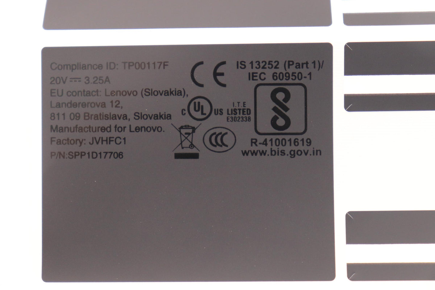 Lenovo Label Fru System Label Kit Bla - 5L11H70919