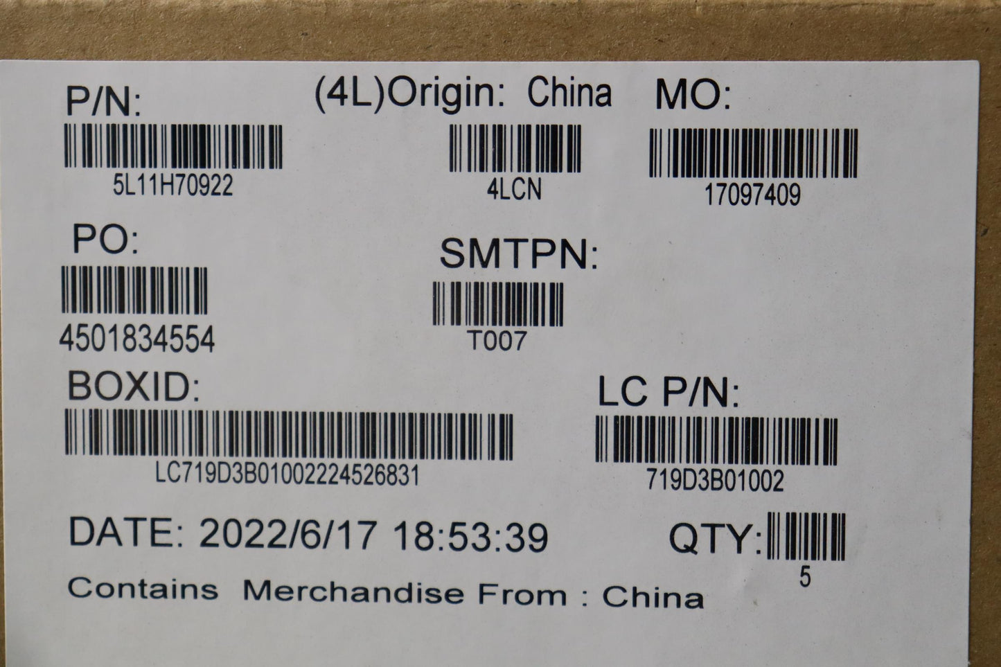 Lenovo Label Fru Geo Label Kit Sliver - 5L11H70922