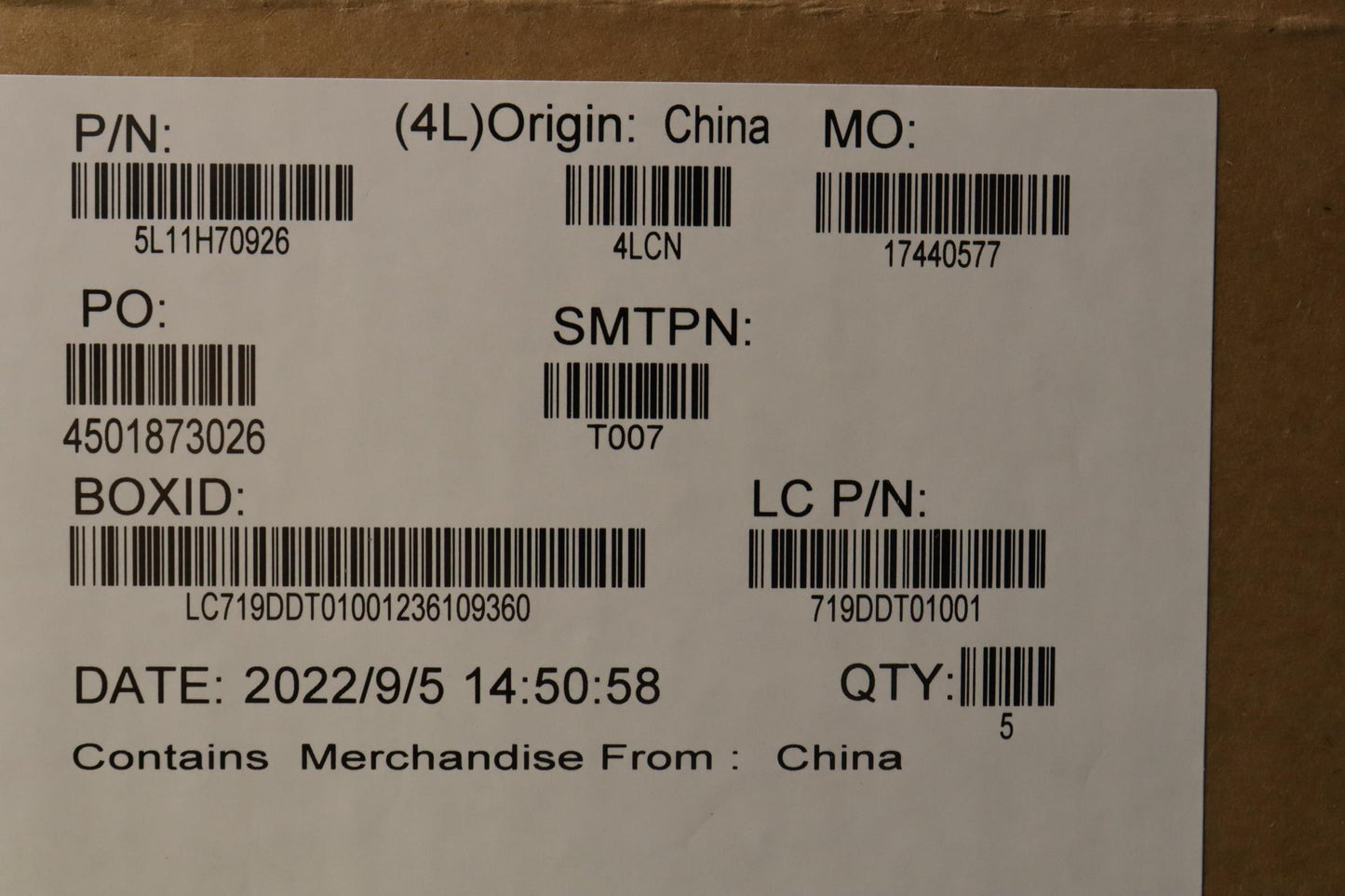 Lenovo Label Fru Label Kits - 5L11H70926