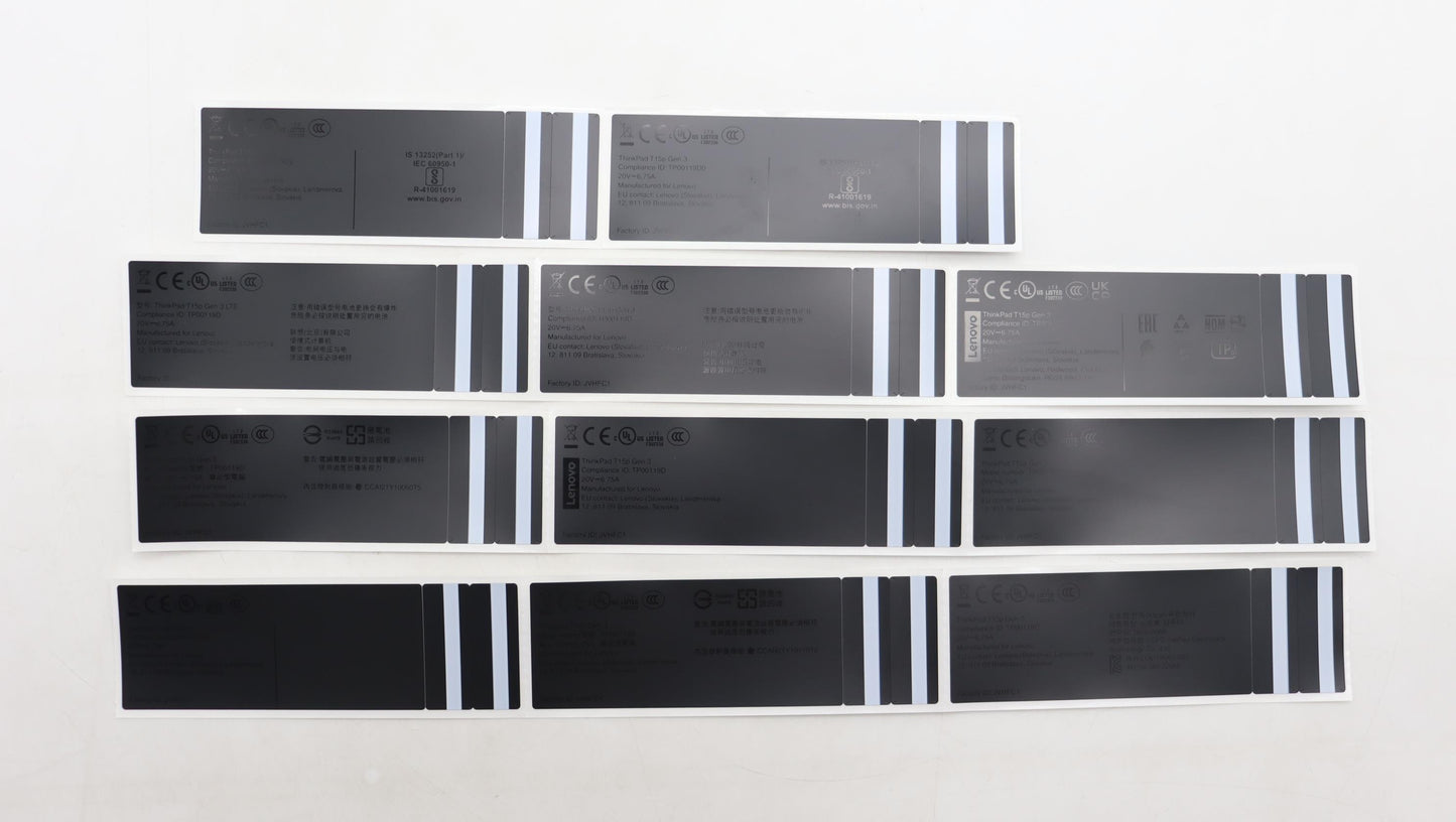 Lenovo Label T15P G3 Fru Label Kits - 5L11H70931