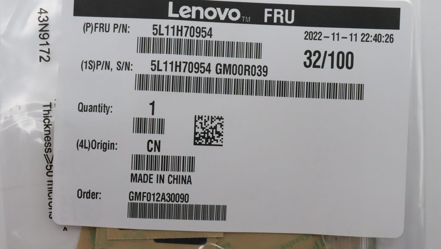 Lenovo Label Fru Label Kit For Lipc - 5L11H70954