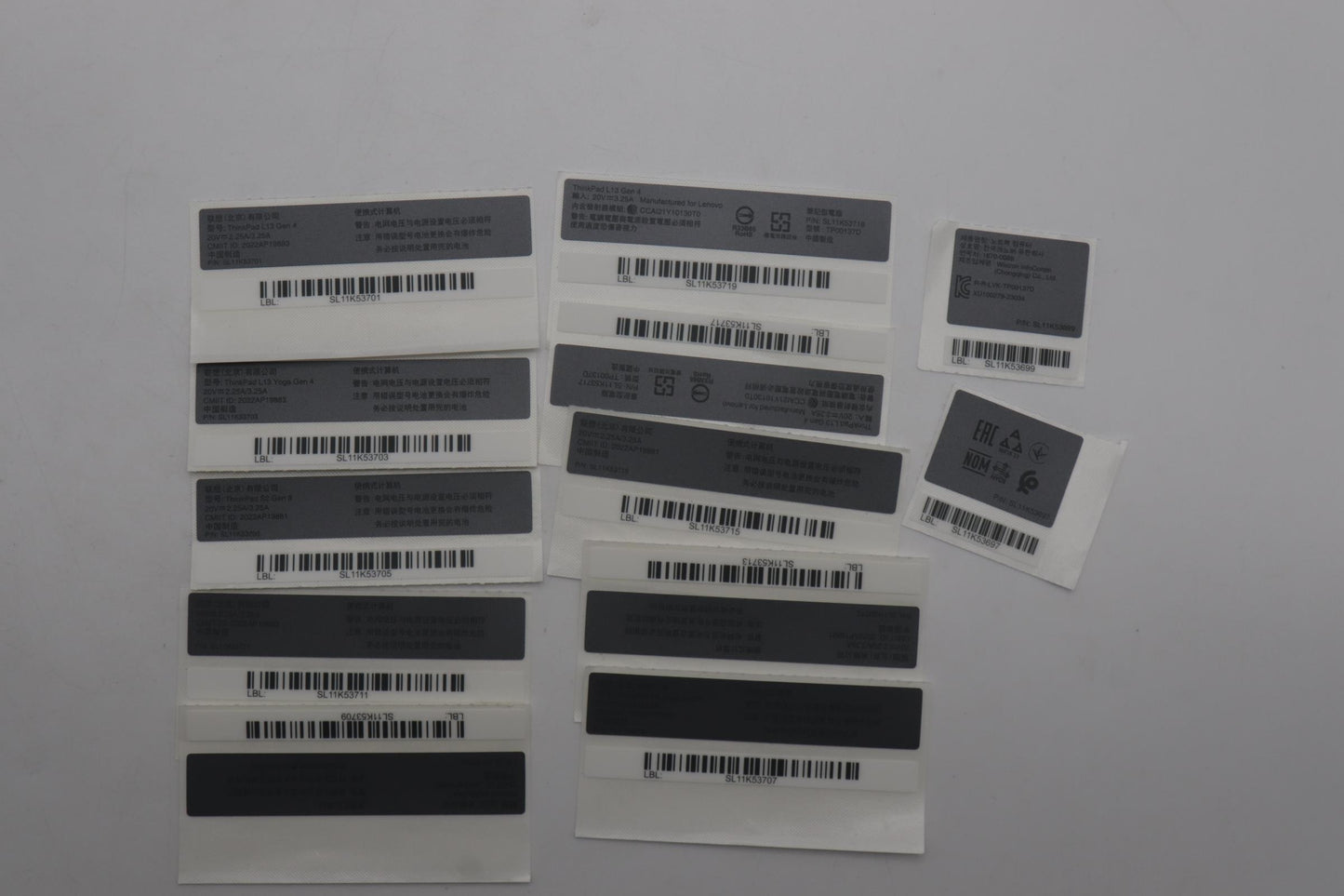 Lenovo Label Pack Geo Storm Grey Fenr - 5L11H70962