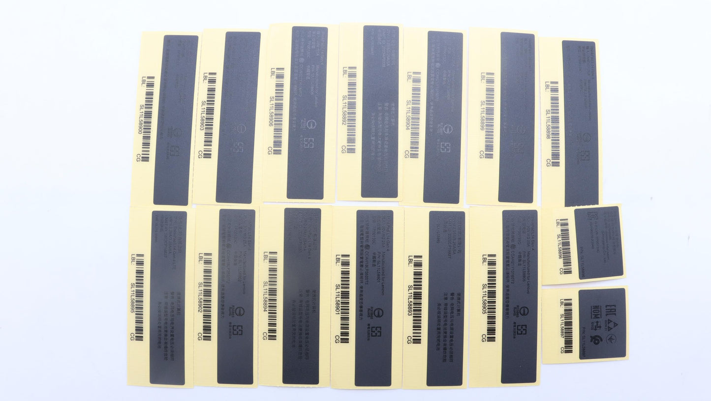Lenovo Label Fru Geo Label Kit Intel - 5L11H70977