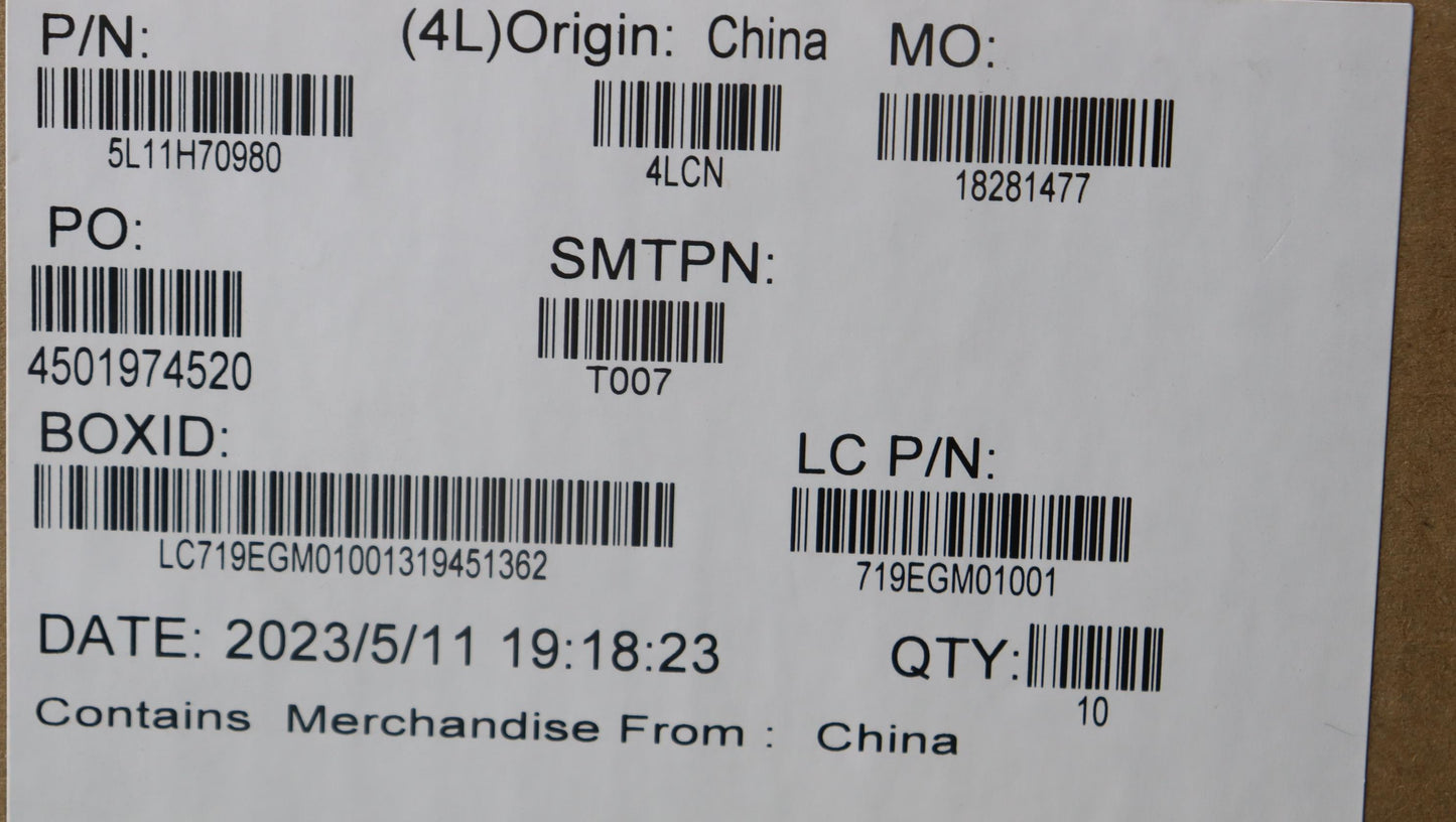 Lenovo Label Fru Label Kits Wei 1.0 I - 5L11H70980