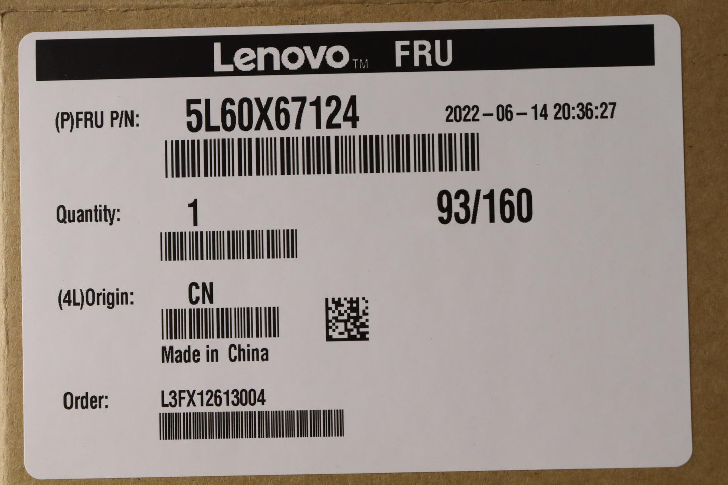 Lenovo Linecord Fru, Linecord,In,1.8M - 5L60X67124