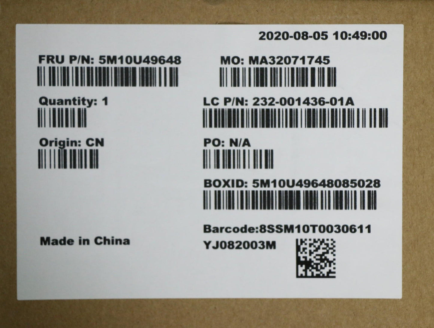Lenovo 24 Lg Panel Nt A540 Ww - 5M10U49648