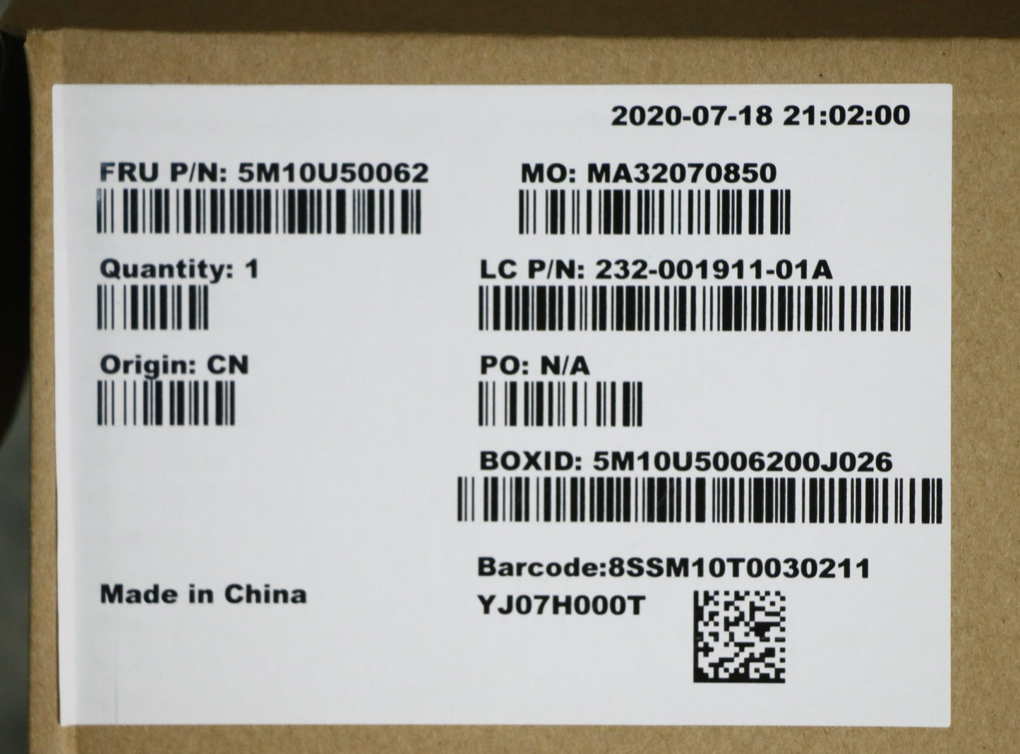 Lenovo Mech_Asm Lg,Nt,W,Es 8.0 - 5M10U50062
