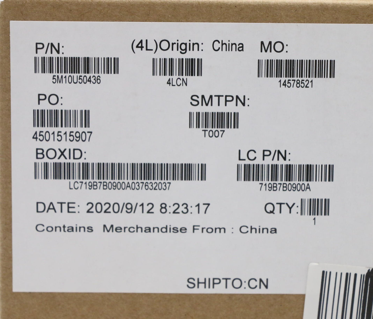 Lenovo Mech_Asm Hub60_One_Cable-Box_A - 5M10U50436