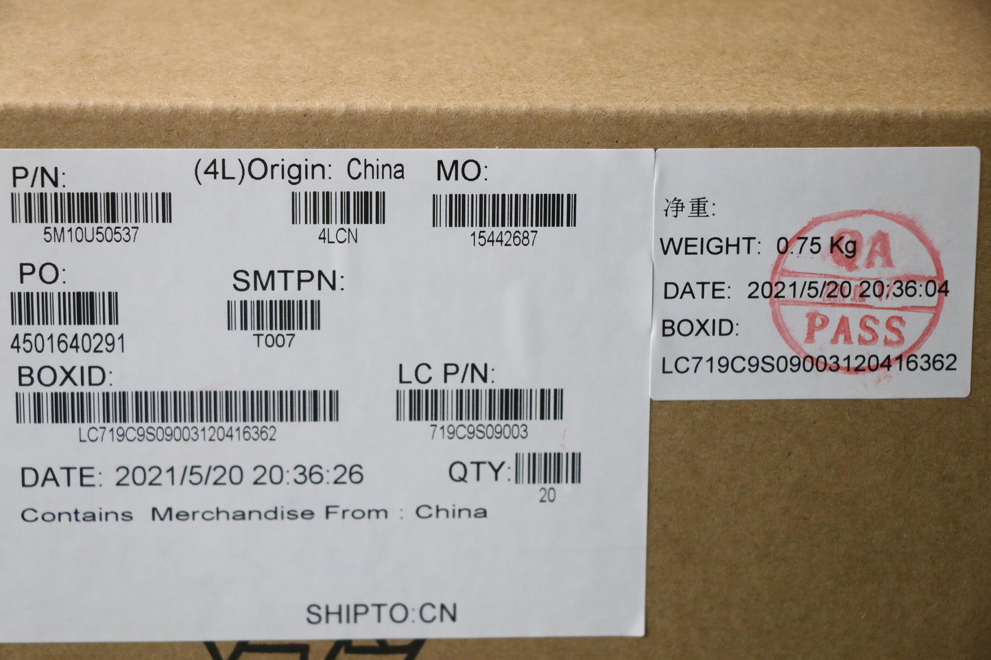 Lenovo Mech_Asm 540Bta Backcvr W/O He - 5M10U50537