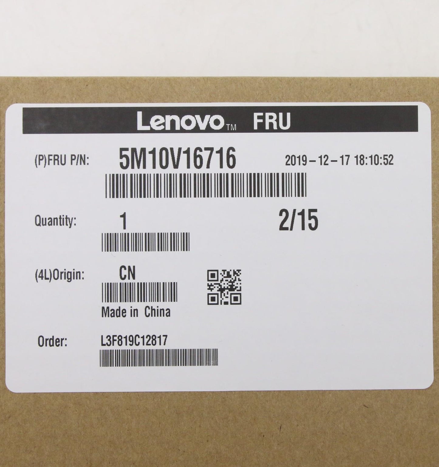 Lenovo Fccover Kbd Eng Us(Srx) Bf - 5M10V16716