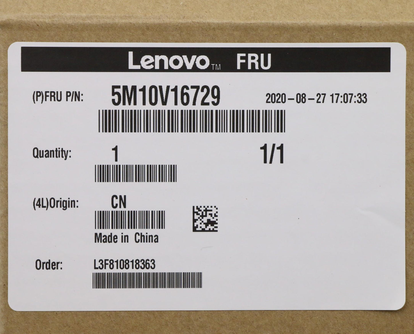 Lenovo Fccover Kbd Hbw Us(Ltn) Bf - 5M10V16729