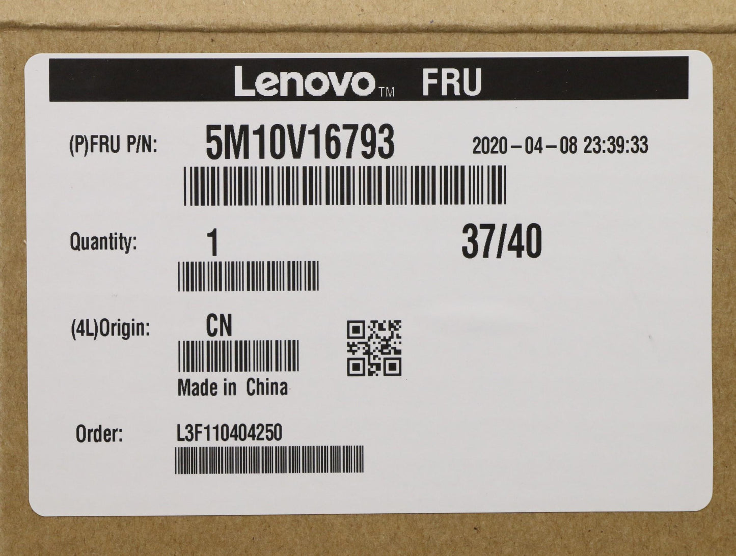 Lenovo Fccover Blt Kbd Fra Uk(Ltn)Nf - 5M10V16793