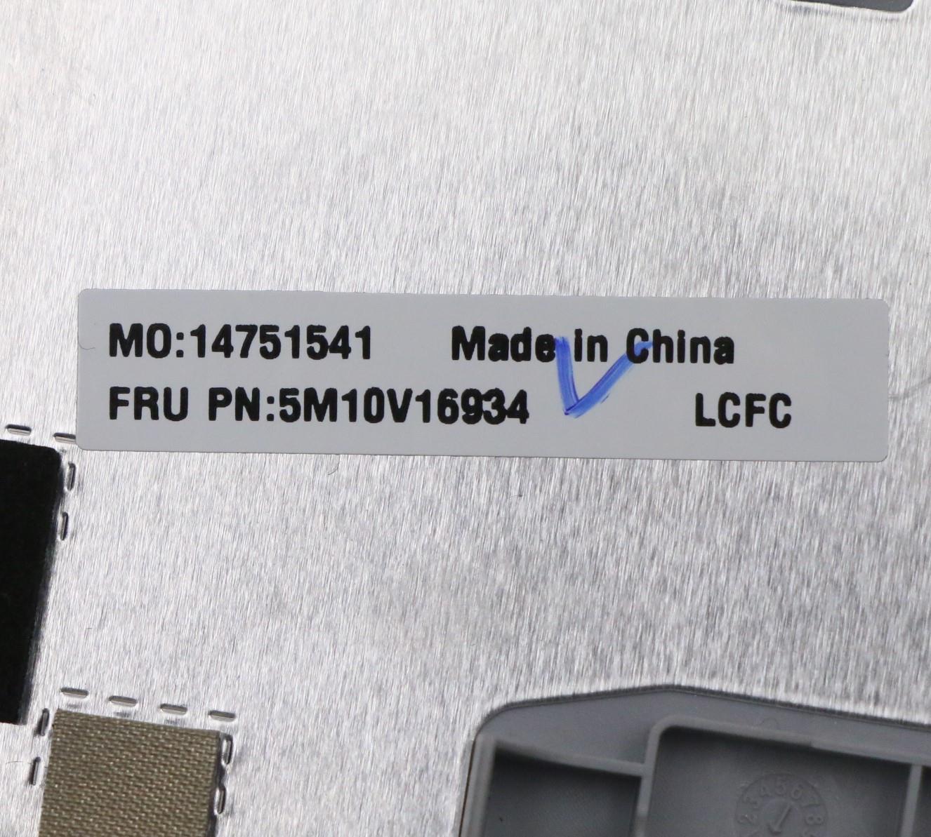 Lenovo Fe5A0 Log Up Assy Nbl Kb Sl Uk - 5M10V16934