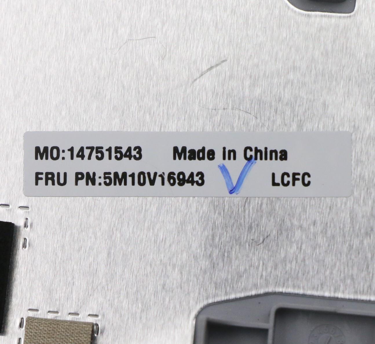 Lenovo Fe5A0 Log Up Assy Nbl Kb Sl Uk - 5M10V16943