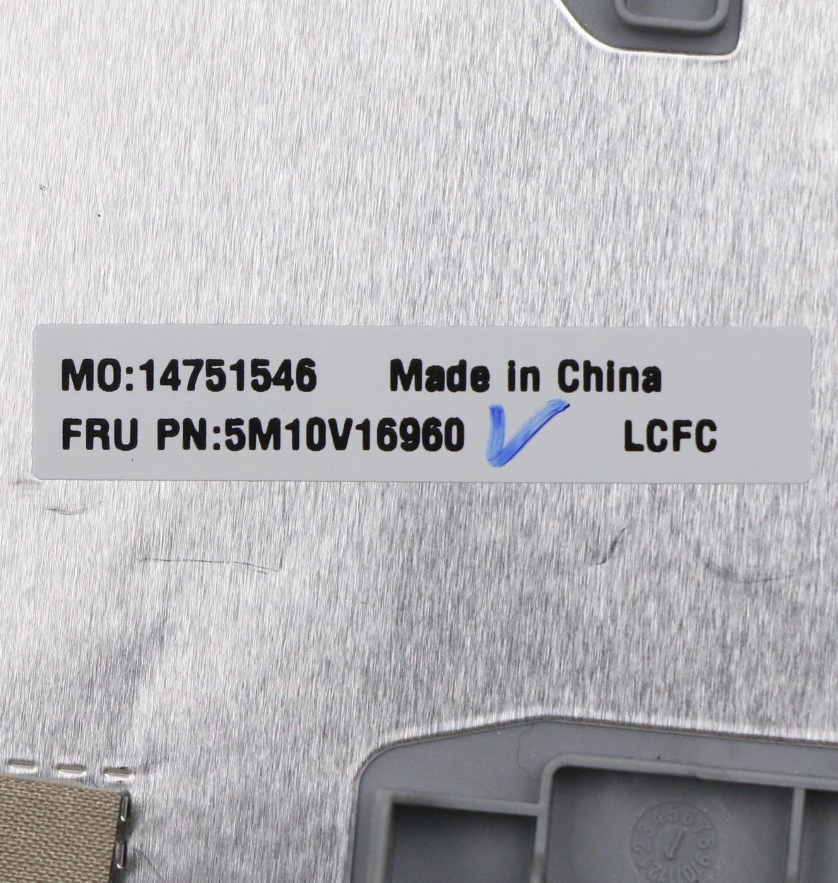 Lenovo Fe5A0 Log Up Assy Nbl Kb Sl Uk - 5M10V16960