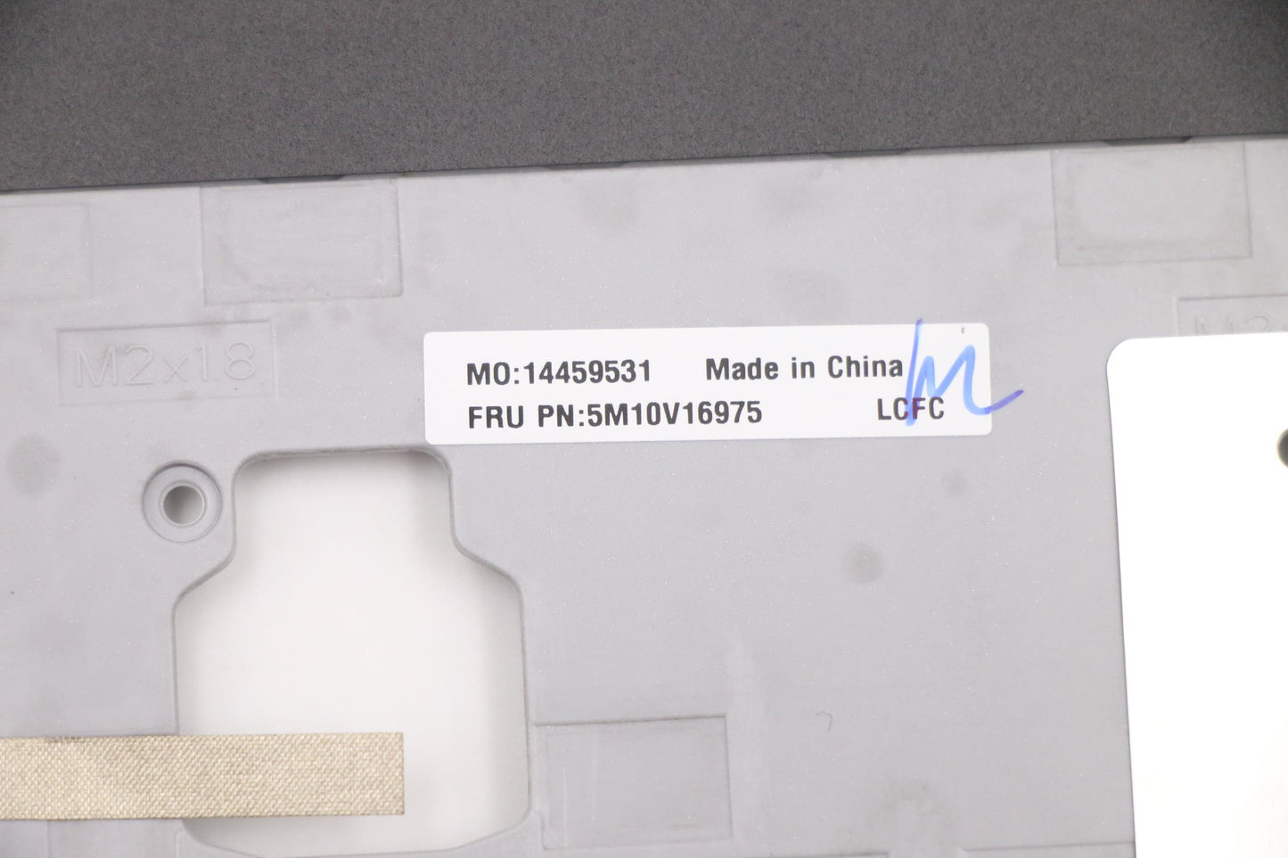 Lenovo Fe5A0 Log Up Assy Bl Kb Sl Uk - 5M10V16975