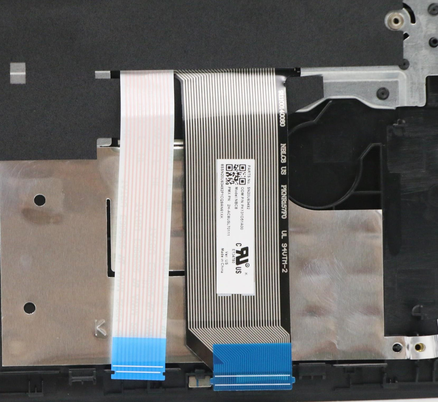 Lenovo Non-Backlit Keyboard with C-Cover, USA English, Black - 5M10V17005