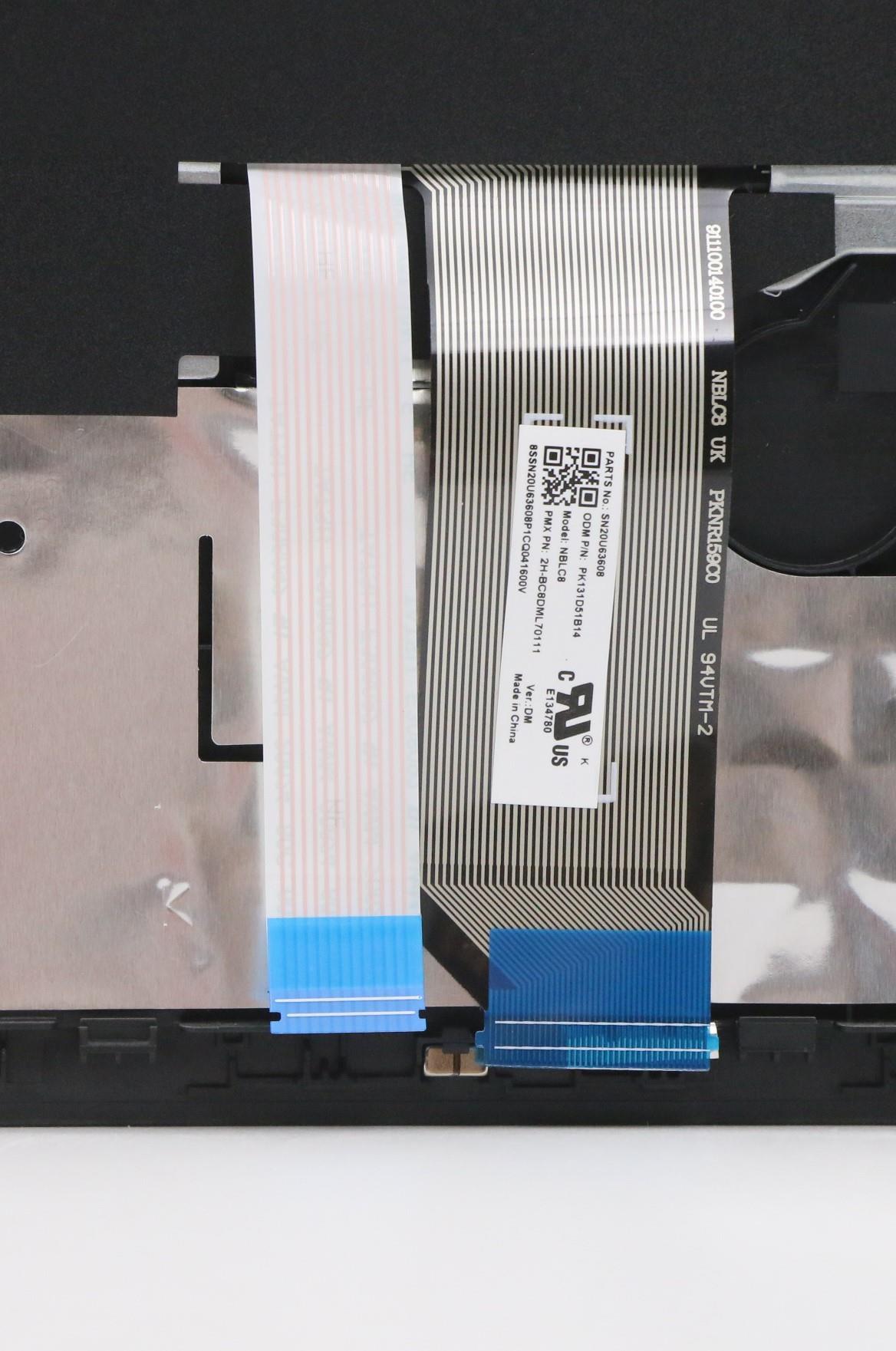 Lenovo Bl Kb W C Cover Asm Den Blk Uk - 5M10V17043