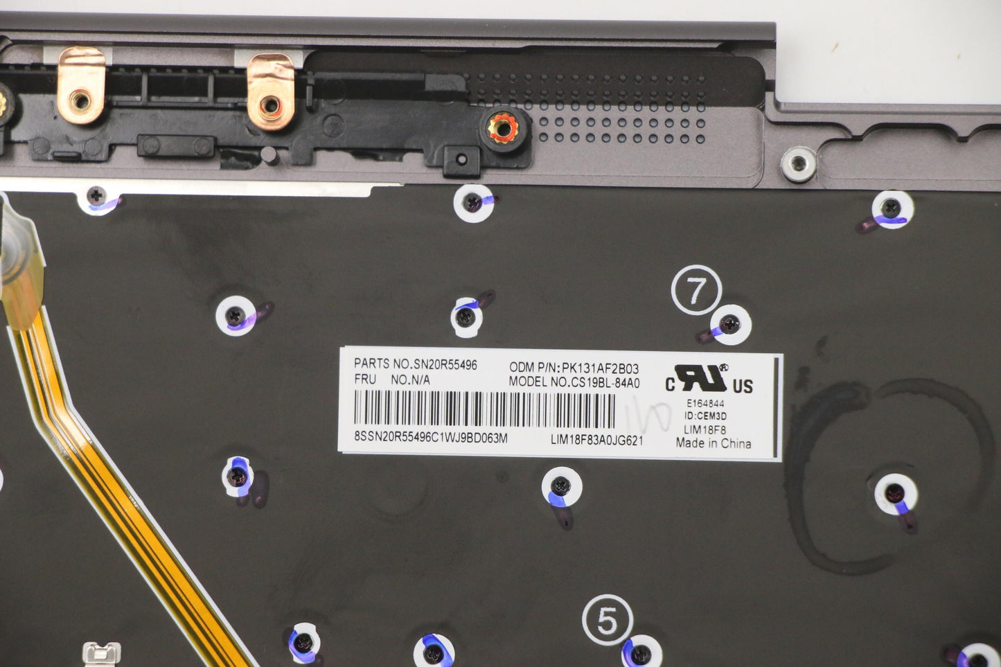 Lenovo Log Up Assy Kb Ara Wl Ig Chy - 5M10V24838