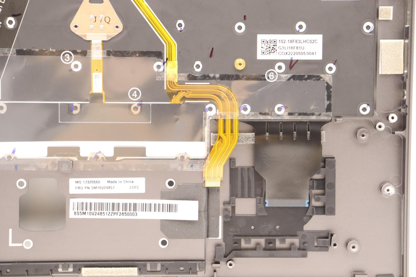 Lenovo Log Up Assy Kb Gre Wl Ig Chy - 5M10V24851