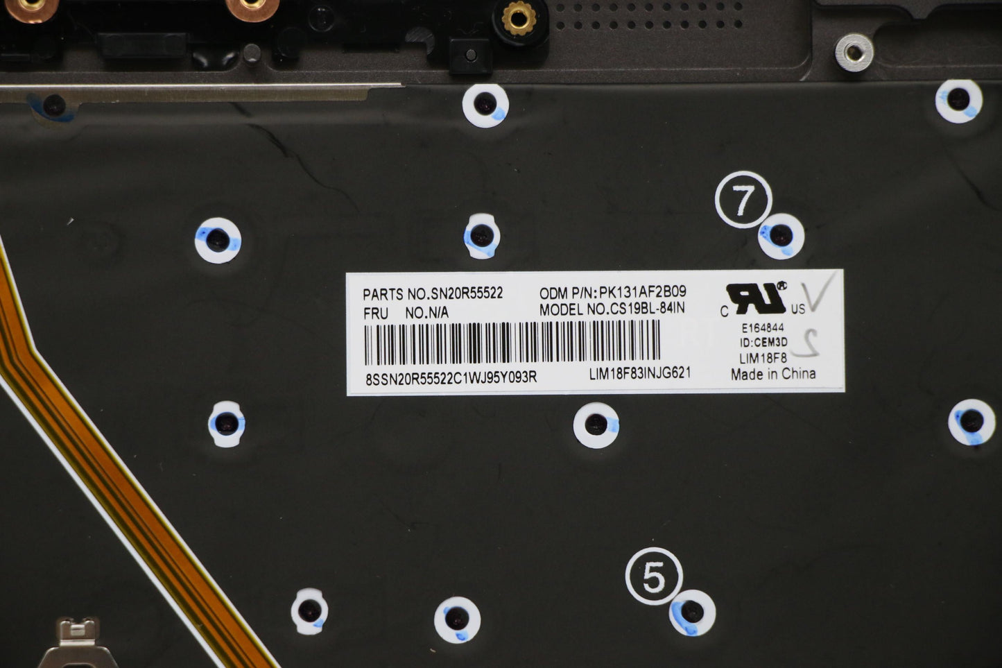 Lenovo Log Up Assy Kb Ind Eng Wl Ig C - 5M10V24855