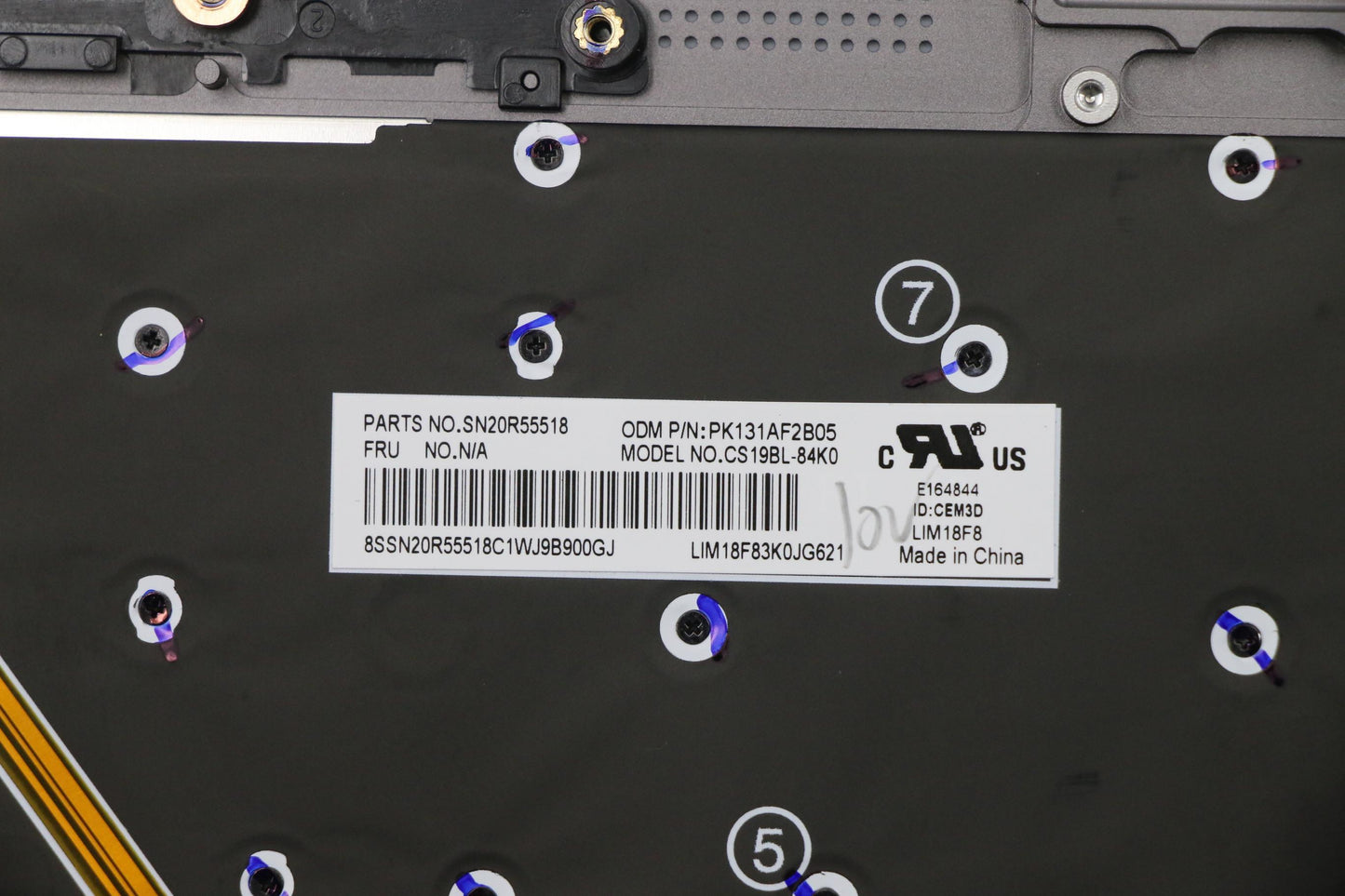 Lenovo Log Up Assy Kb Kor Wl Ig Chy - 5M10V24858