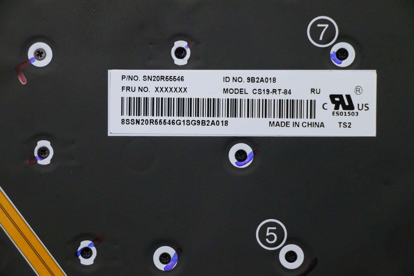 Lenovo Log Up Assy Kb Rus Ww Ig Tra - 5M10V24971