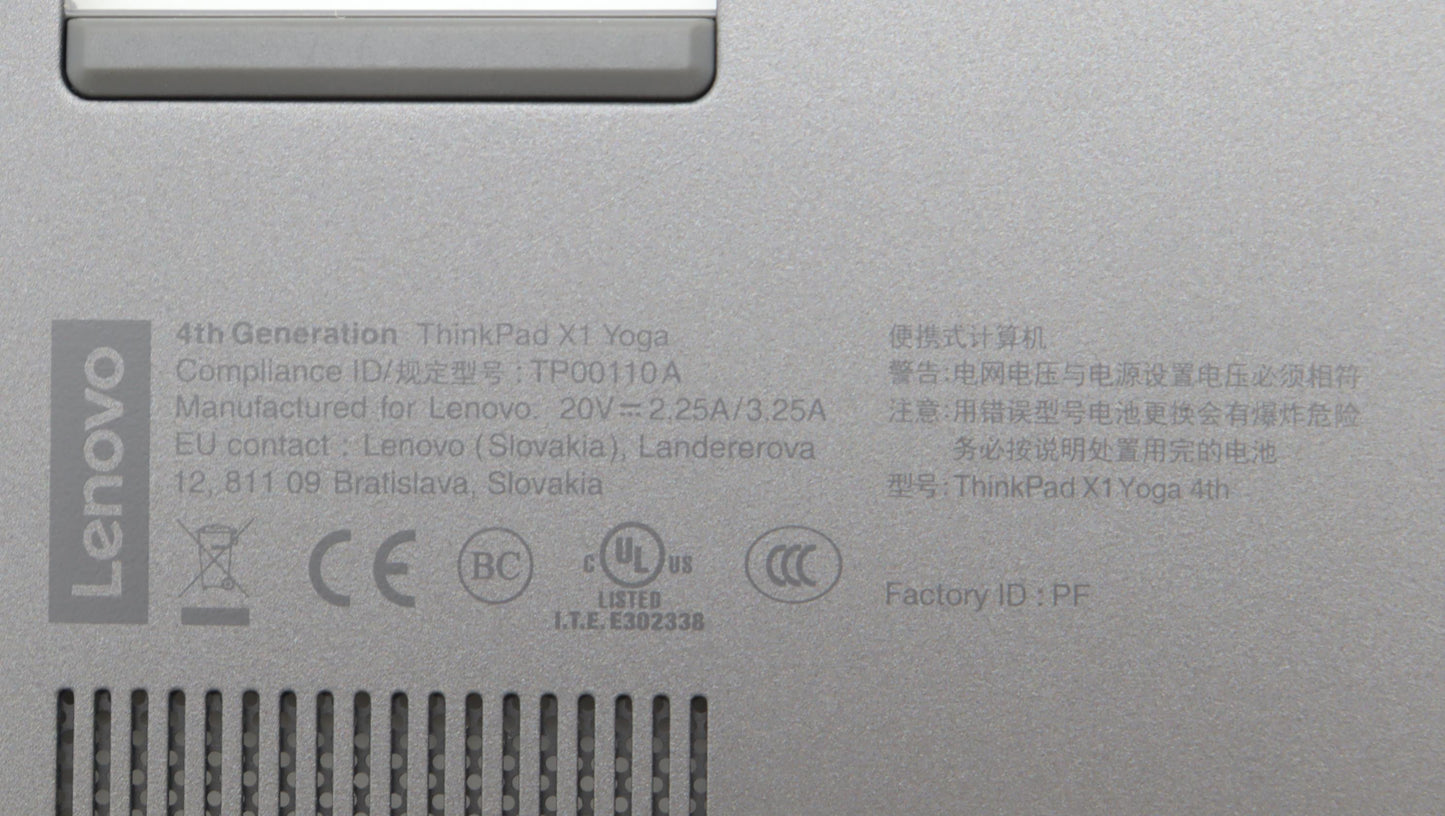 Lenovo WWAN Base Cover Assembly, Aluminum Silk - 5M10V25020