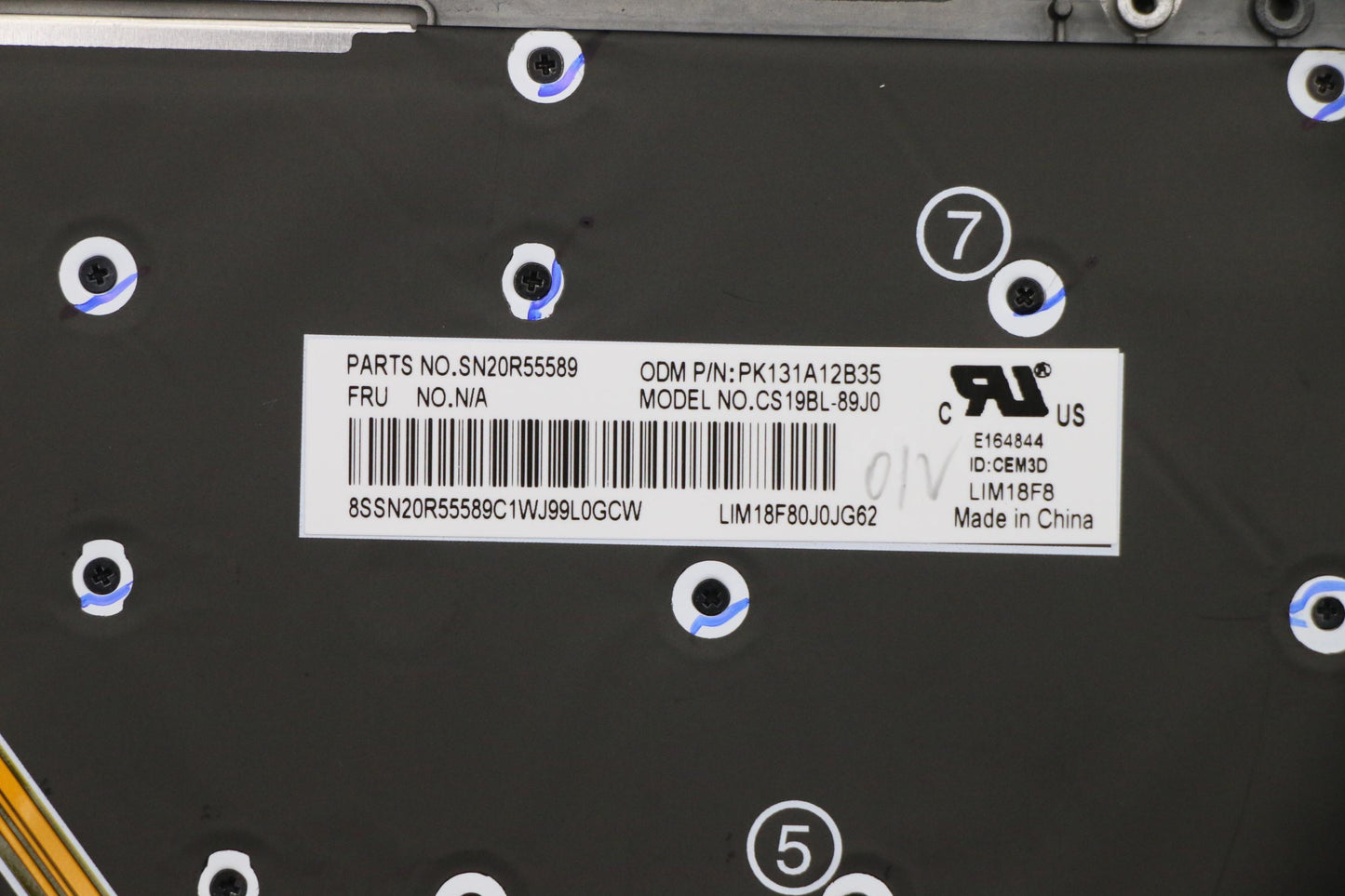 Lenovo Log Up Assy Kb Jpn Ww Db Chy - 5M10V25548