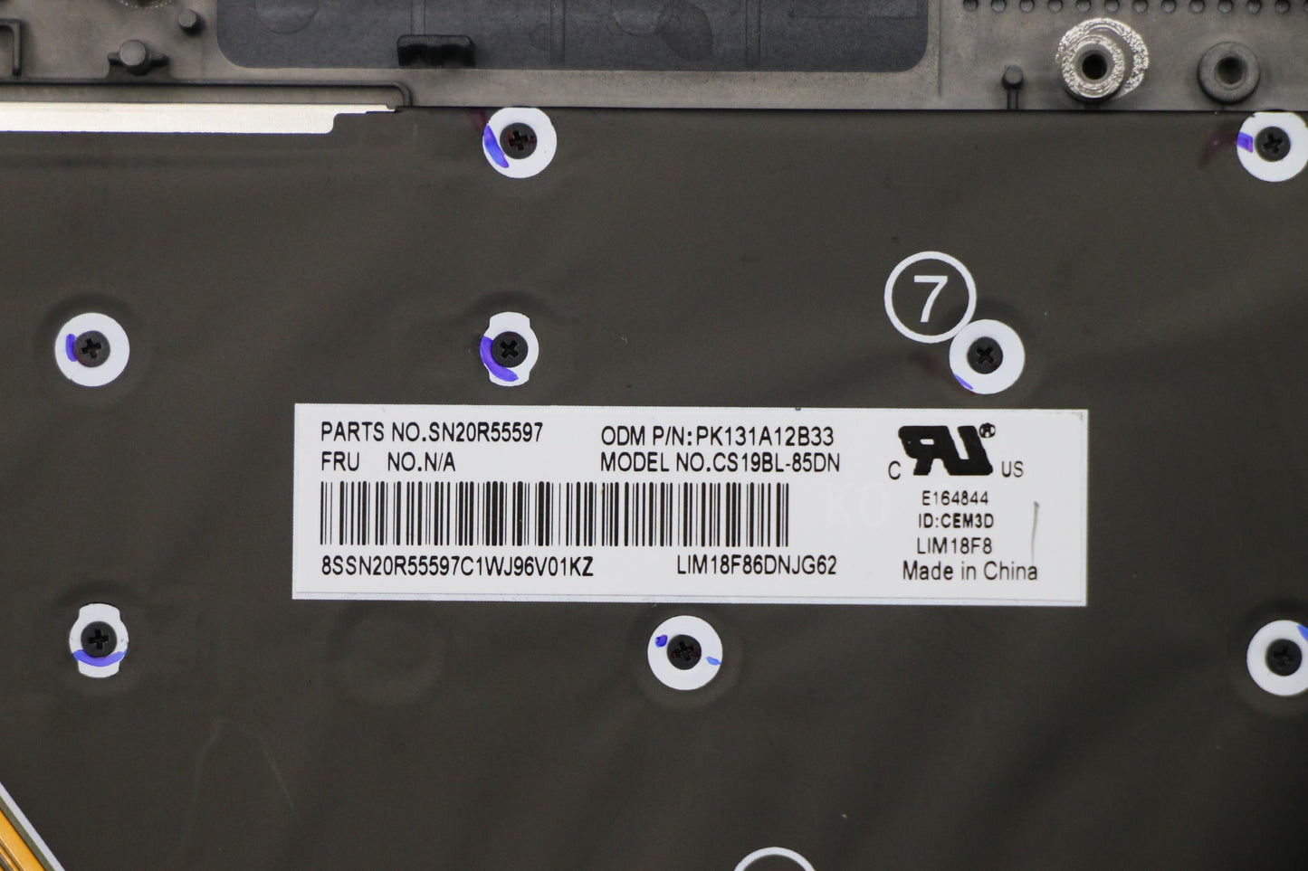 Lenovo Log Up Assy Kb Nordic Ww Db Ch - 5M10V25552
